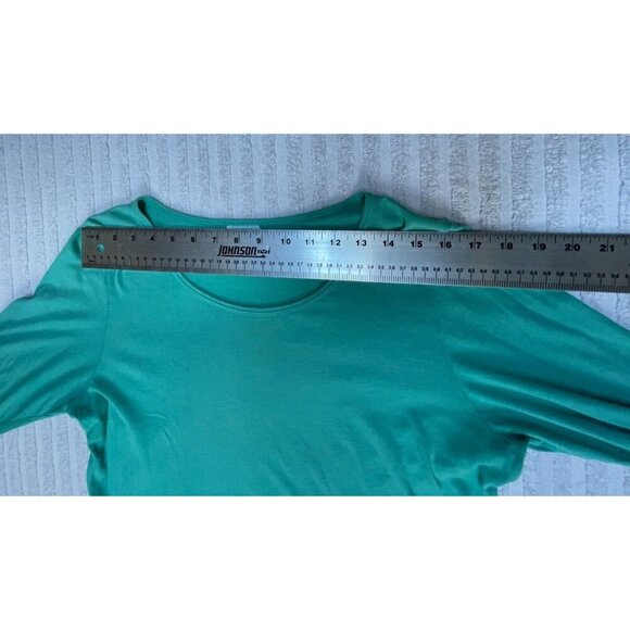 C.M.C by Color Me Cotton Womens Medium 3/4 Sleeve Scoop Neck Hi-Low Tunic Top - Picture 6 of 8